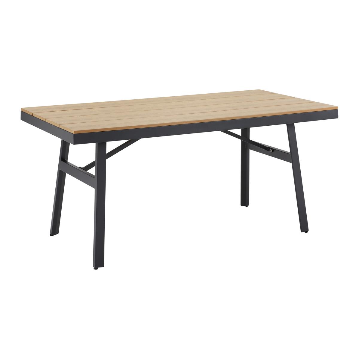Sedacia zostava na tersau ELEONORA - prírodná farba/tmavosivá, Modern, kov/textil (263/84/77cm) - Bessagi Garden