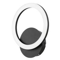 LED-Wandleuchte Parrapos Zigbee-Technologie - Schwarz/Weiß, Design, Kunststoff/Metall (20/24cm) - Eglo
