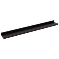 NÁSTENNÁ POLICA ARMERINA -SB- - čierna, kompozitné drevo (80/3,5/10cm) - Mömax
