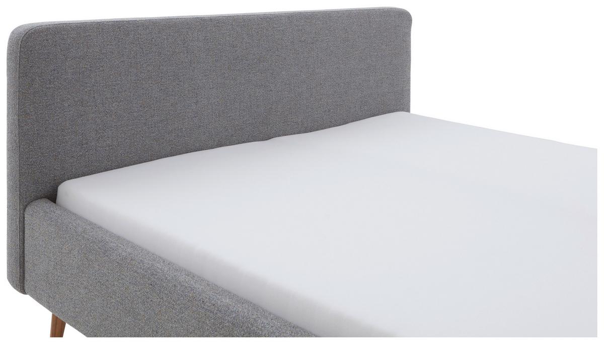 Polsterbett Mattis Herve Grau 160x200cm - Eichefarben/Birkefarben, Design, Holz/Textil (160/200cm) - MID.YOU