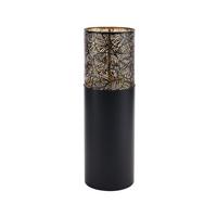 Laterne Denise Metall Schwarz/Gold H: 70 cm - Goldfarben/Schwarz, MODERN, Metall (23/70cm) - James Wood