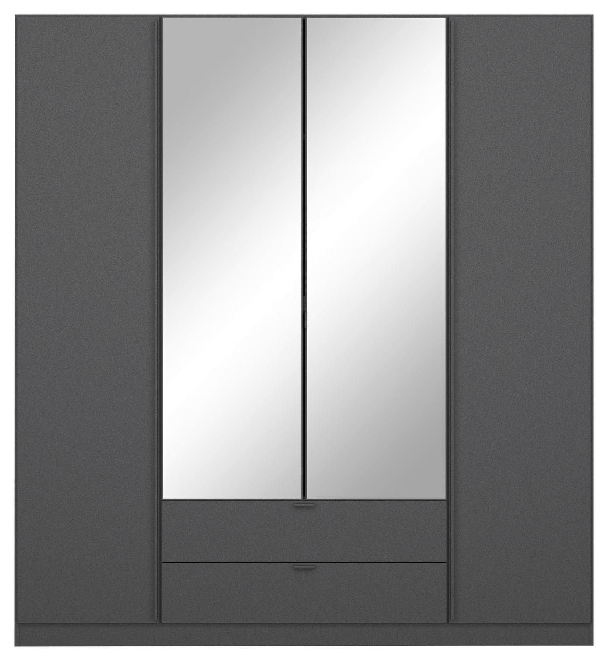 DREHTÜRENSCHRANK Style-Up Grau B: 181cm - Grau, MODERN, Holzwerkstoff (181/197/54cm) - Rauch Möbel