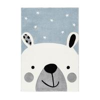 Kinderteppich Tier Blau Leonora 80x150 cm - Blau, Trend, Kunststoff (80/150cm) - Kayoom