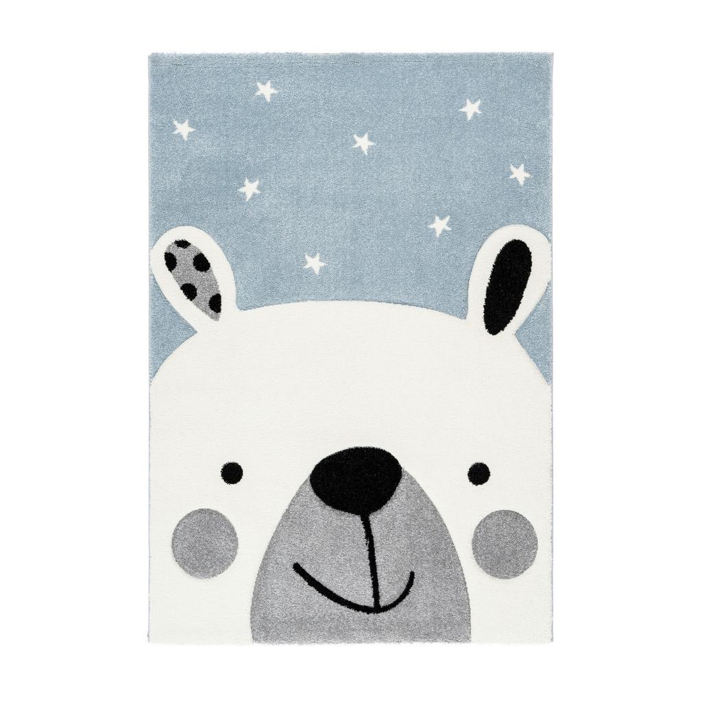 Kinderteppich Tier Blau Leonora 80x150 Cm