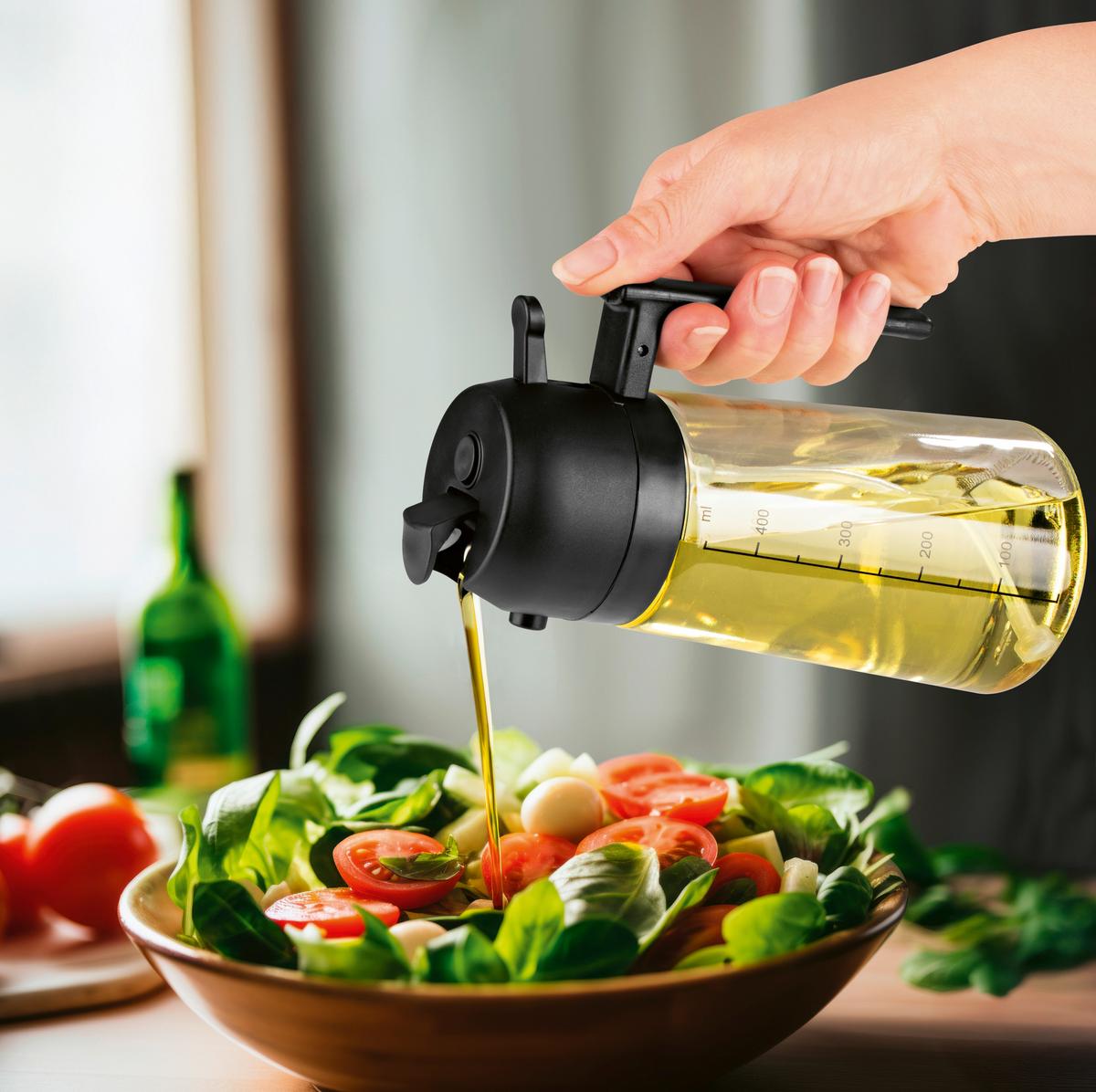 ÖLSPRÜHER GOURMETMAXX-470ML - Transparent, KONVENTIONELL, Glas/Kunststoff