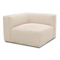 Sofaelement Creme B: 108 cm - Creme/Schwarz, Design, Textil (108/69/108cm) - MID.YOU