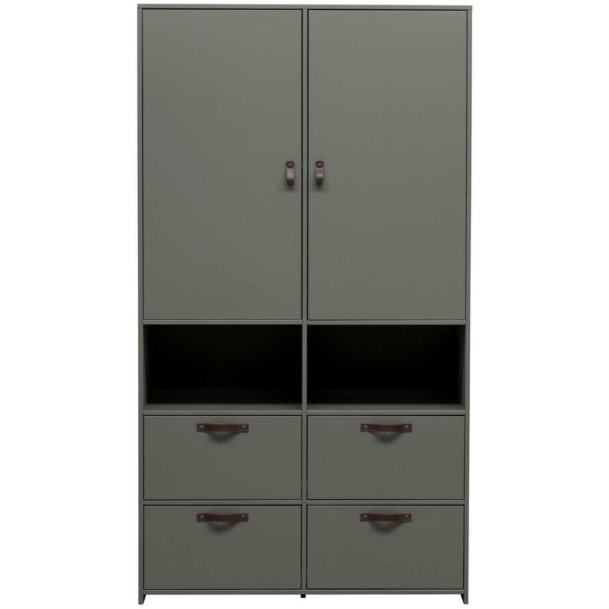 KLEIDERSCHRANK Stage Grün B: 103cm - Grün, Design, Holz (103/185/40cm) - Livetastic