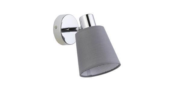 Wandstrahler Jane 1-flammig Verstellbar Ø 11 Cm - Grau, ROMANTIK / LANDHAUS, Textil/Metall (11/17cm) - James Wood