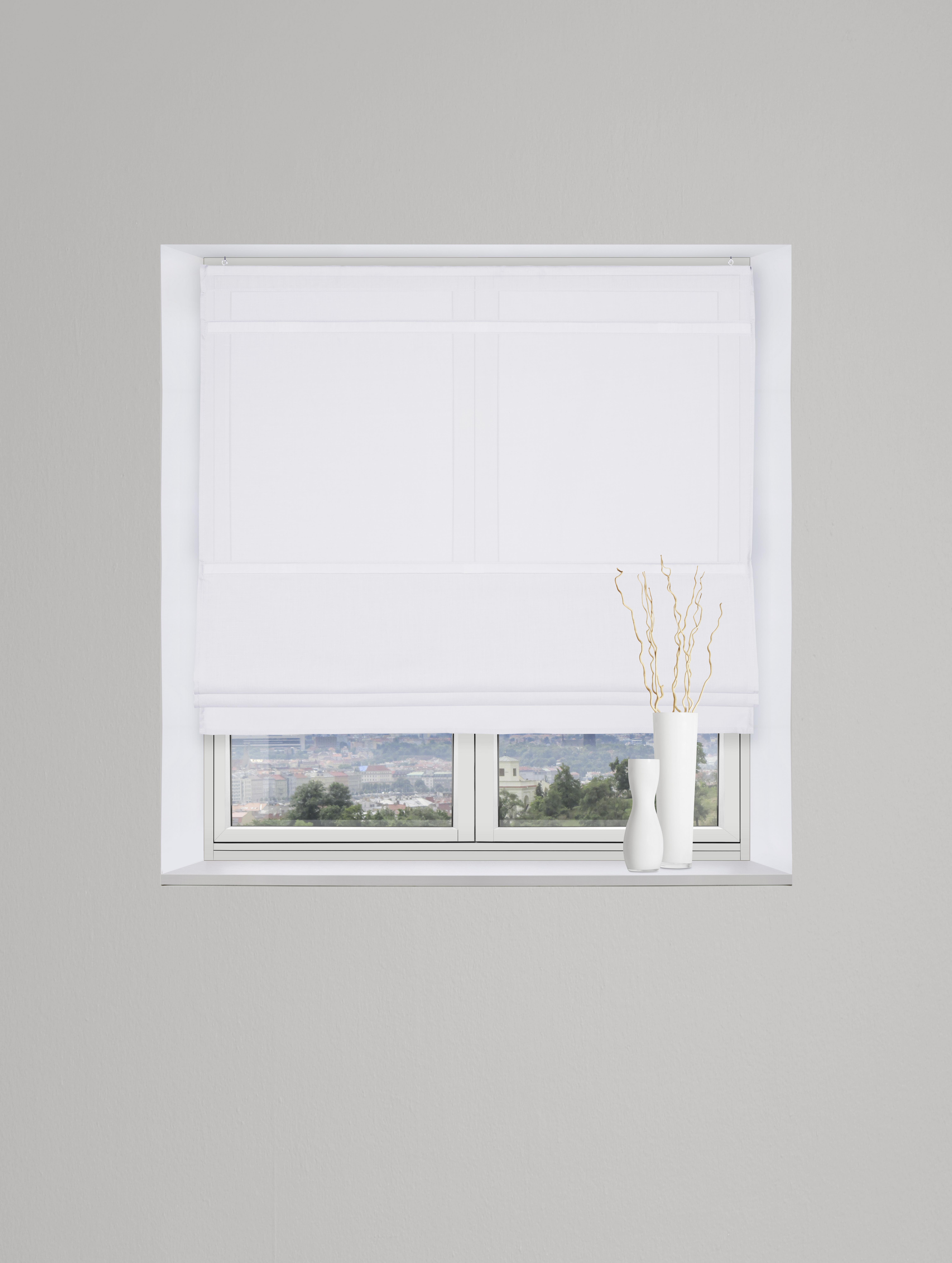 Římska Roleta Maggy, 120/170 Cm, Bílá - Moderní (120/170cm) - Modern Living