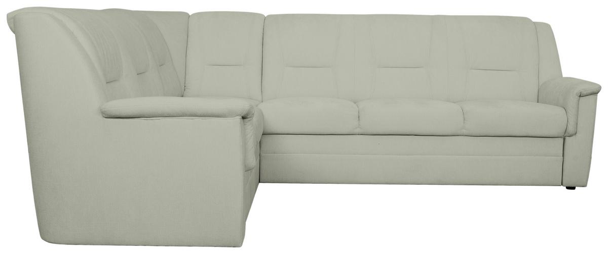 ECKSCHLAFSOFA Rafael, Mintgrün S: 279x224cm - Beige/Schwarz, Trend, Textil (279/224cm)