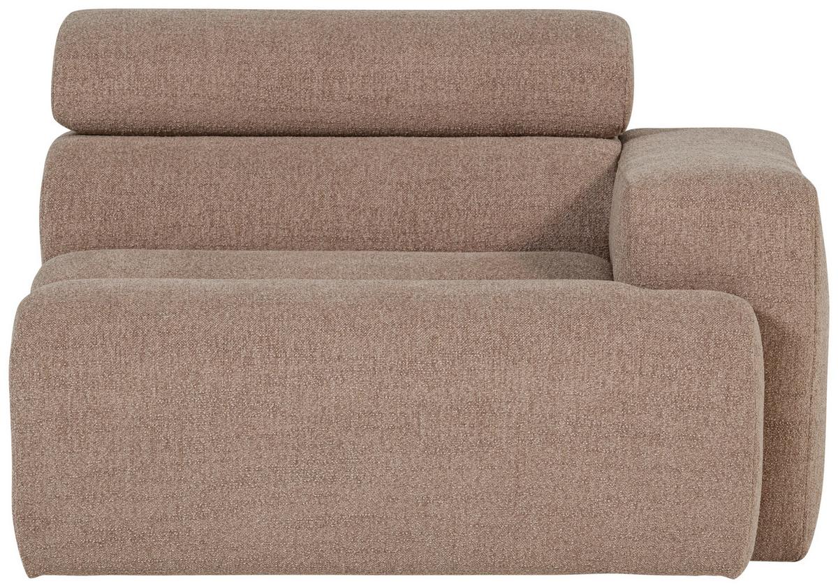 Sofaelement Novi Taupe B: 113cm - Taupe, Design, Textil (113/86/109cm) - Livetastic