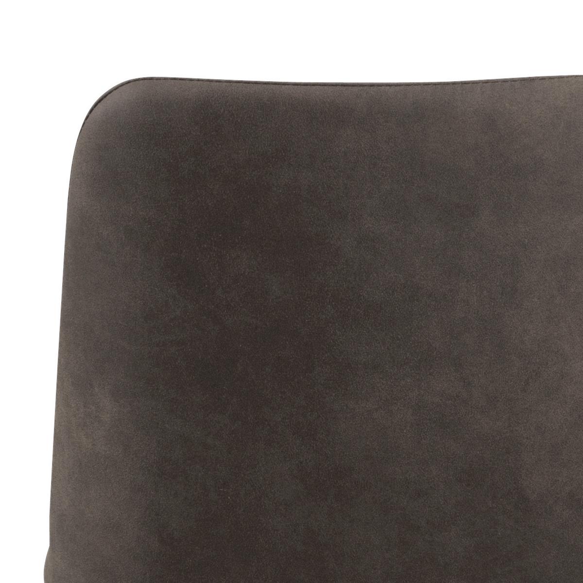 Barhocker Höhenverstellbar Mit Lehne Avanja Anthrazit - Anthrazit/Schwarz, KONVENTIONELL, Textil/Metall (51/52-75,5/48,5cm) - Livetastic