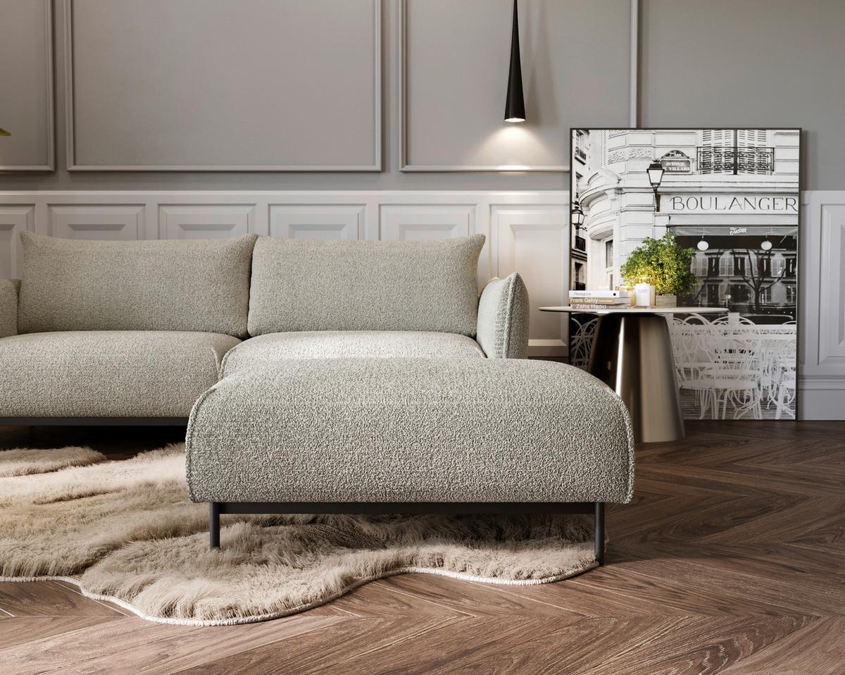 Bueno Creme B: 100 Cm - Creme/Schwarz, Design, Textil (100/42/97cm) - Livetastic