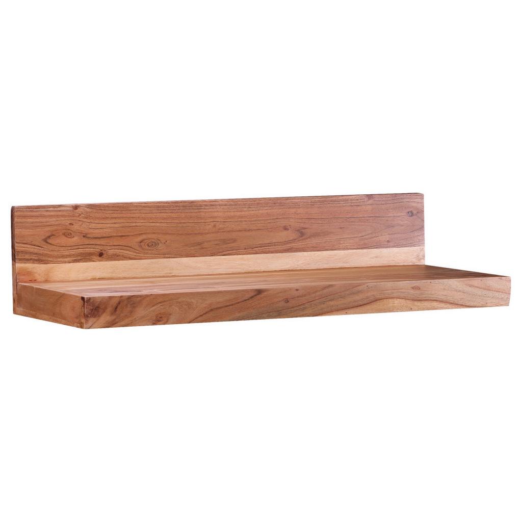 Wandregal massiv Mumbai B: 160 cm Akaziefarben