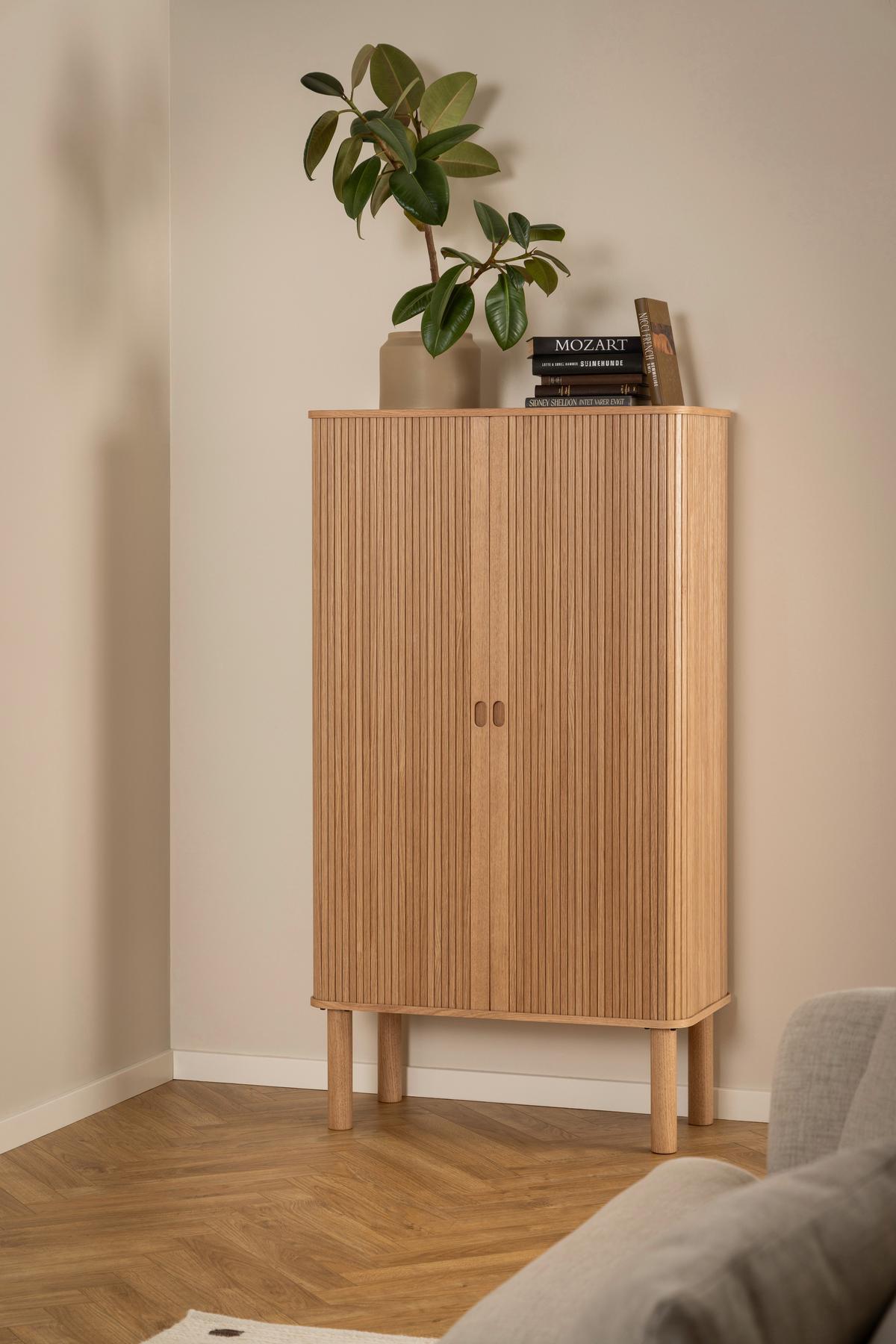 Konferenčný stolík LANGLEY - farba duba, Trend, kompozitné drevo (130/40/70cm)