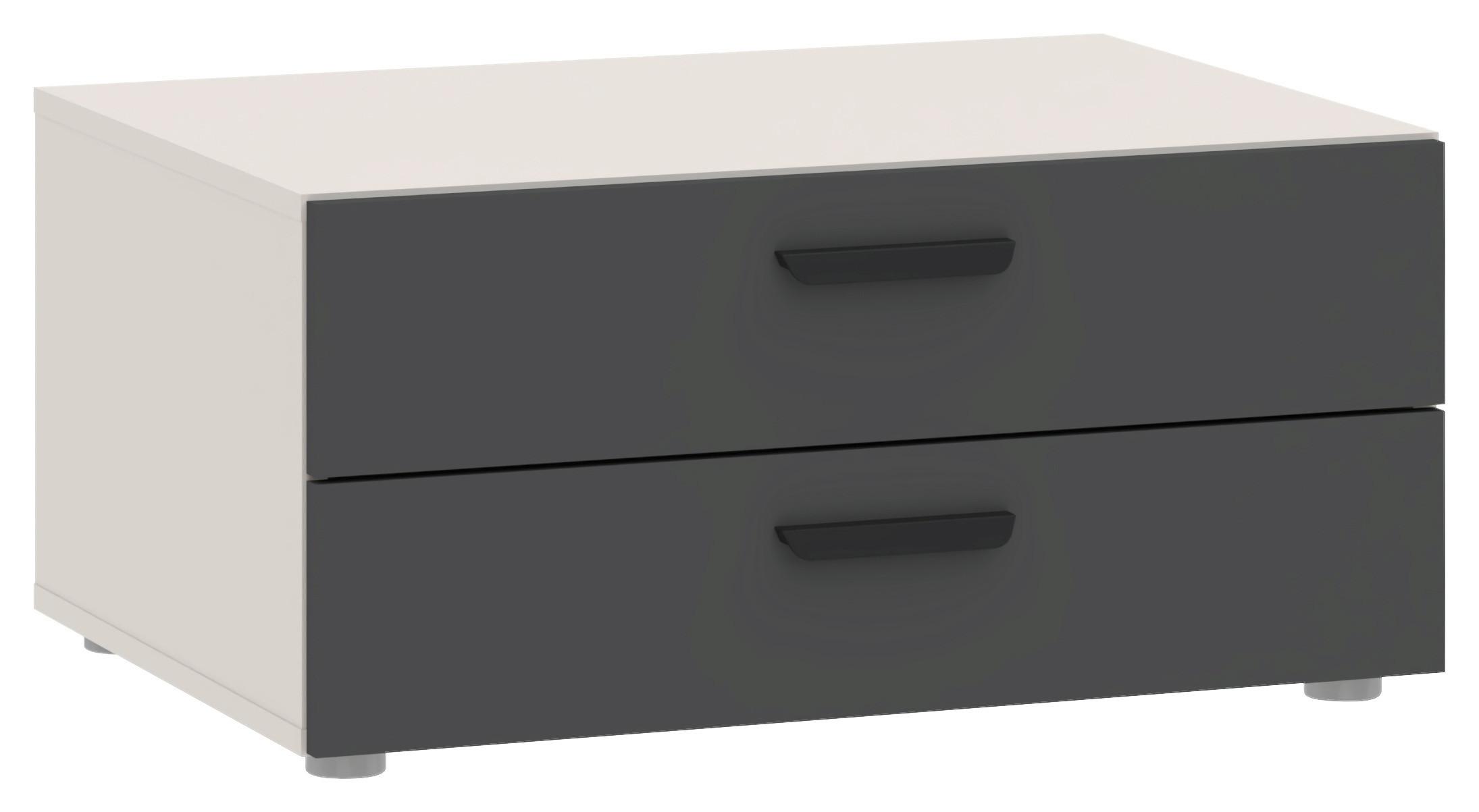Schubladenbox 74cm Basic Two Kaschmir/Anthrazit - Kaschmir/Anthrazit, KONVENTIONELL, Holzwerkstoff (74/35/51,9cm)