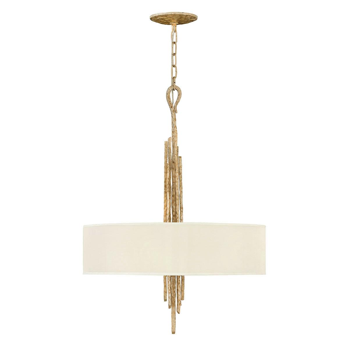 Hängeleuchte H: 91,5 cm 6-Flammig - Champagner/Goldfarben, LIFESTYLE, Metall (61/61/91,5cm) - Elstead Lighting