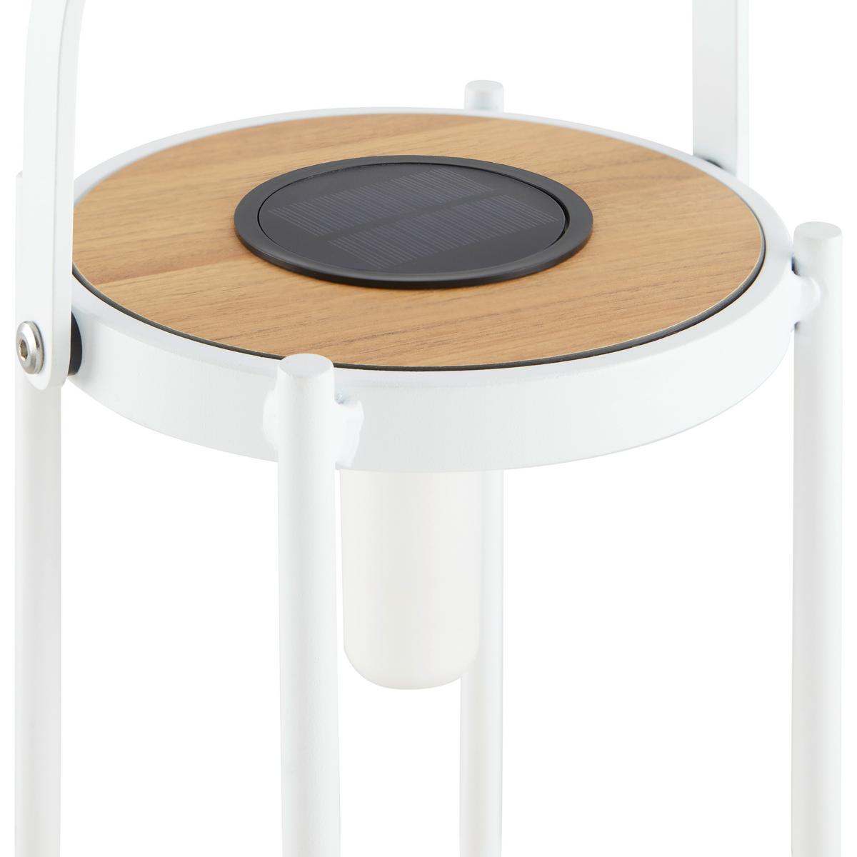 Solárne svietidlo PIOLA biele - biela, Modern, kov/plast (20/29/20cm) - Bessagi Garden