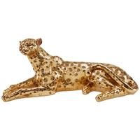 Dekoleopard Lea - Goldfarben, Design, Naturmaterialien (25,5/12/10,4cm) - James Wood