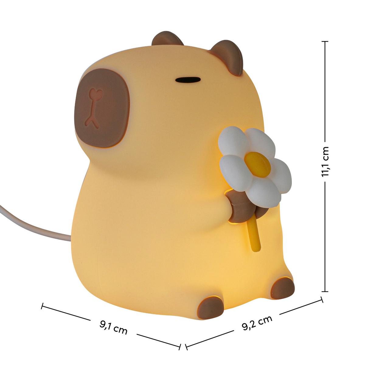 NOČNÍ SVĚTLO CAPYBARA - krémová, Moderní, plast (11/9,2/9cm) - Mömax