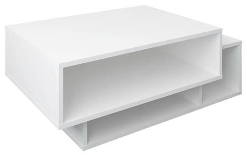 Konferenčný stolík Runila 80x50 cm, biely - biela, Modern, kompozitné drevo (88/35/50cm) - MID.YOU