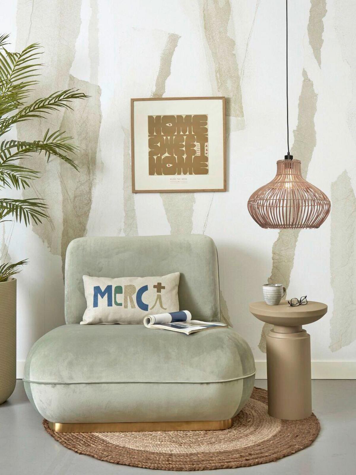 Hängeleuchte Kalahari Naturfarben B: 42 cm - Naturfarben, Trend (42/42/35cm) - Good & Mojo