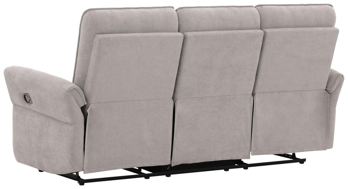 3-Sitzer-Sofa Redon Grau B: 200 cm - Schwarz/Grau, Basics, Holz/Textil (200/103/92cm) - Livetastic