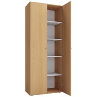 Víceúčelová skříň Vandol 70cm buk - černá/barvy stříbra, Basics, kompozitní dřevo/plast (70/178/40cm) - MID.YOU