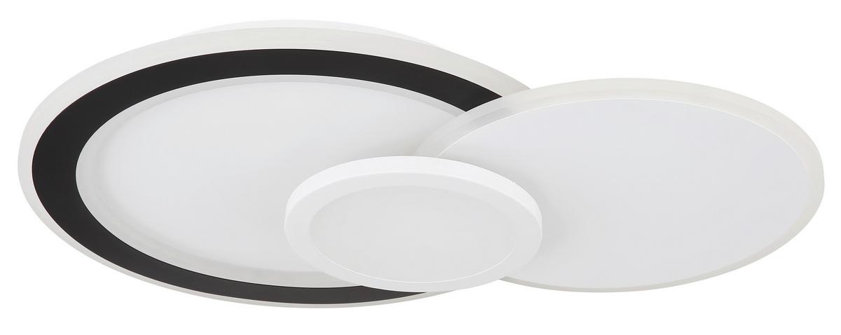 Led Mennyezeti Lámpa 41394-40 Gisell - fekete/opál, Trend, műanyag/fém (57,5/40/8,5cm) - Globo