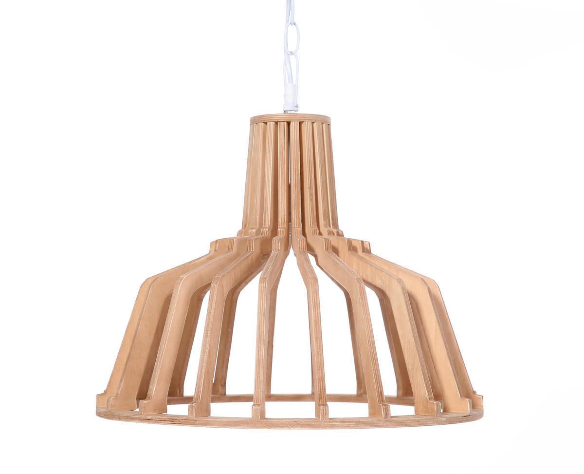 Hängeleuchte Nomi Naturfarben B: 39 cm - Naturfarben, Trend, Holzwerkstoff (41/39/41cm) - Kayoom