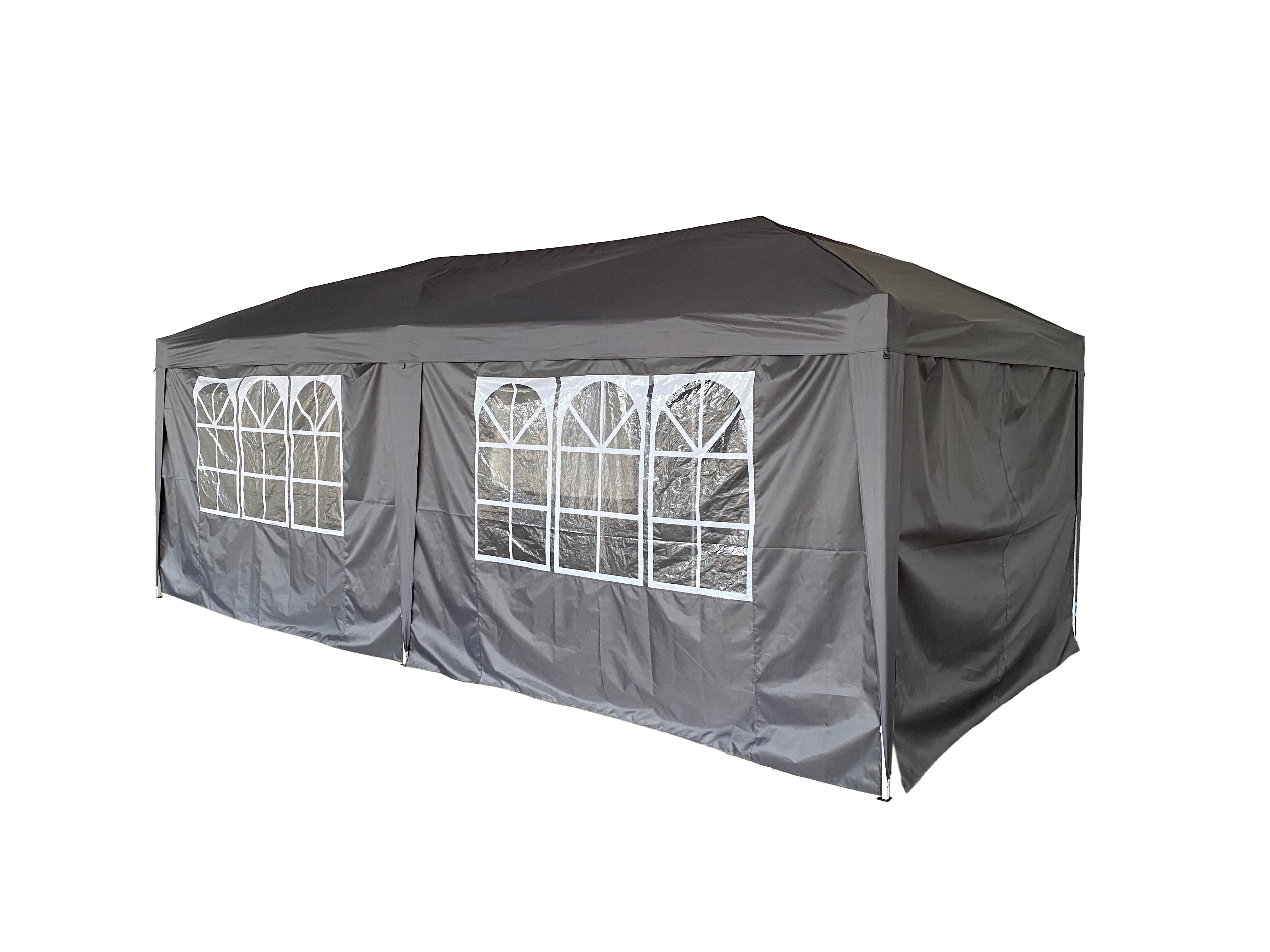 PAVILLON SAMBESI - Anthrazit, Basics, Kunststoff/Metall (300/260/600cm) - Gardenson