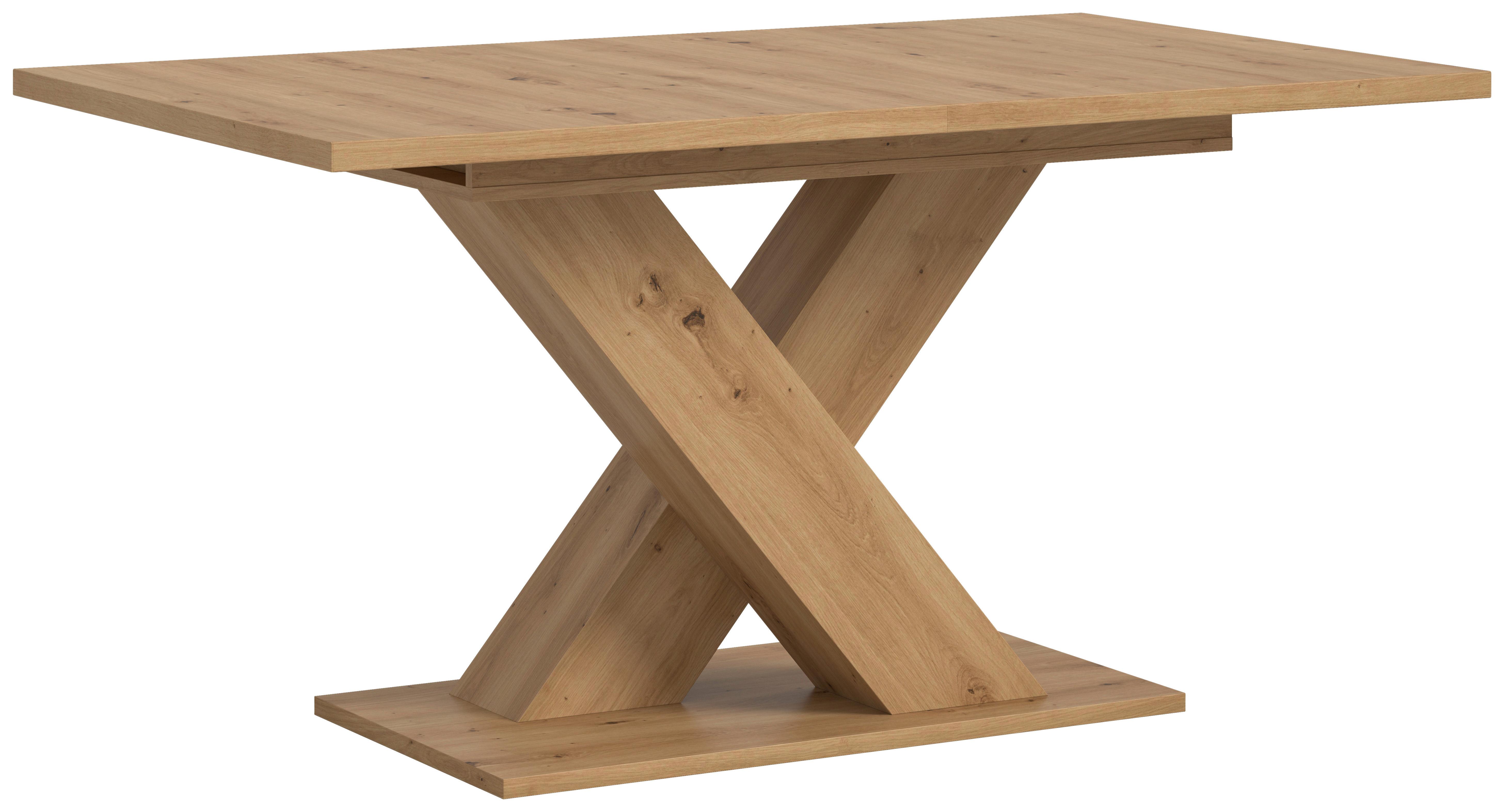 Ausziehtisch Marlon B:150-190 cm, Melamin Dekor Artisan - Eiche Artisan, KONVENTIONELL, Holzwerkstoff (150-190/76/90cm)