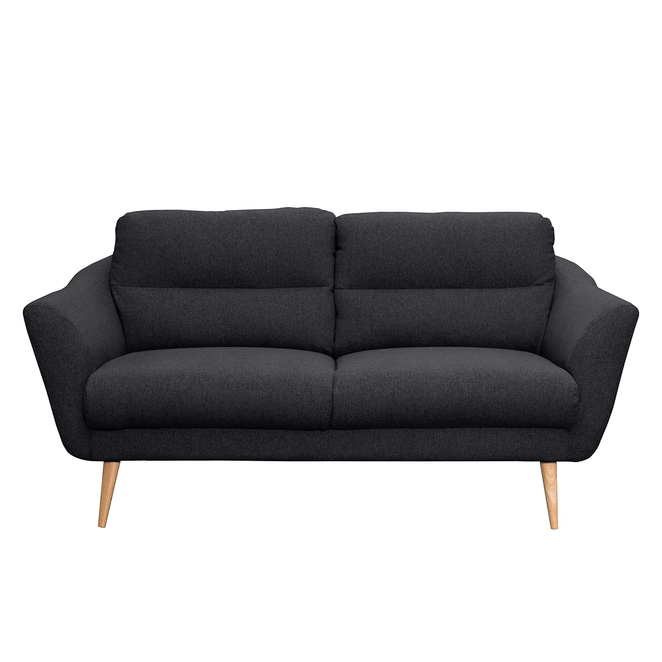 2,5-Sitzer Tromso Anthazit B: 187 cm - Anthrazit/Buchefarben, Design, Textil (187/87/88cm) - Livetastic