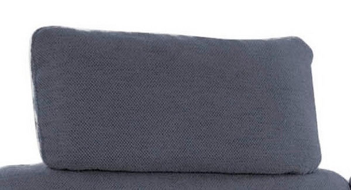 Opierka hlavy LOLLAND, typ 0528, tmavomodrá - tmavomodrá, Modern, textil (50/25cm)