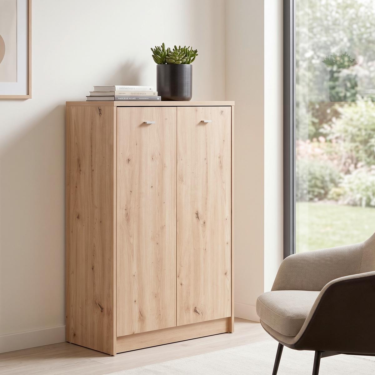 Kommode 74cm 4-You New, Eiche Artisan Dekor - Eiche Artisan, MODERN, Holzwerkstoff (74/111,4/34,6cm)