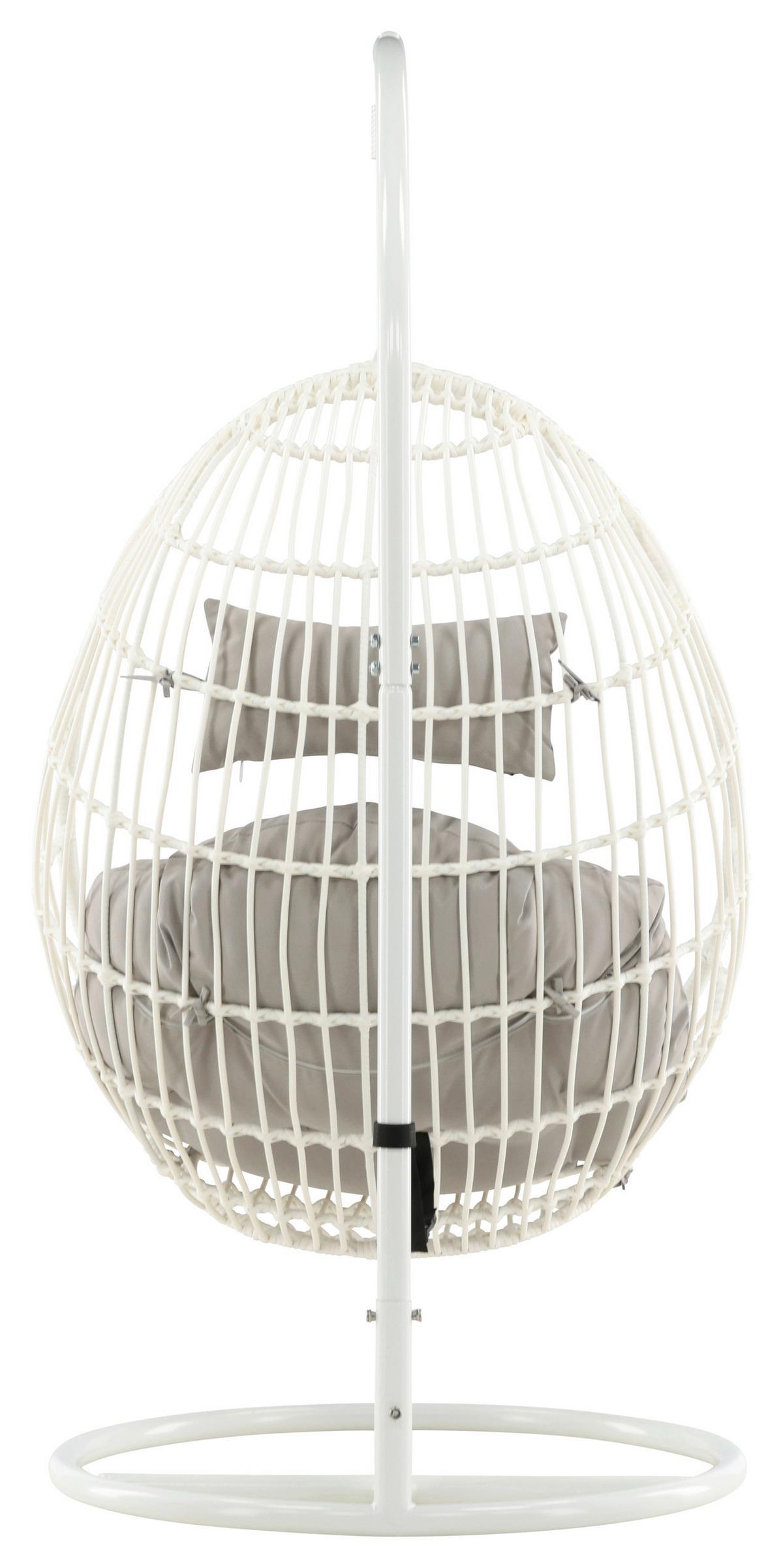 HÄNGESESSEL VIGA - Weiß, KONVENTIONELL, Holz (95/196/95cm) - Gardenson