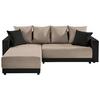 Ecksofa Mit Schlaffunktion Time Schalammfarben 178x248 Cm - Schlammfarben/Dunkelgrau, Design, Textil (178/248cm) - MID.YOU