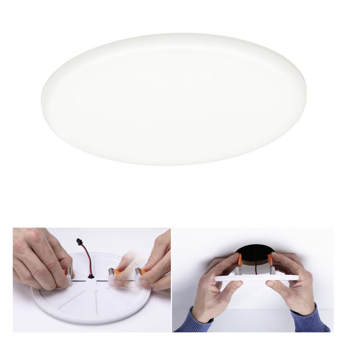 LED-Paneel Veluna Varifit Ø 18,5 cm Rund - Weiß, LIFESTYLE, Kunststoff (18,5cm) - Paulmann