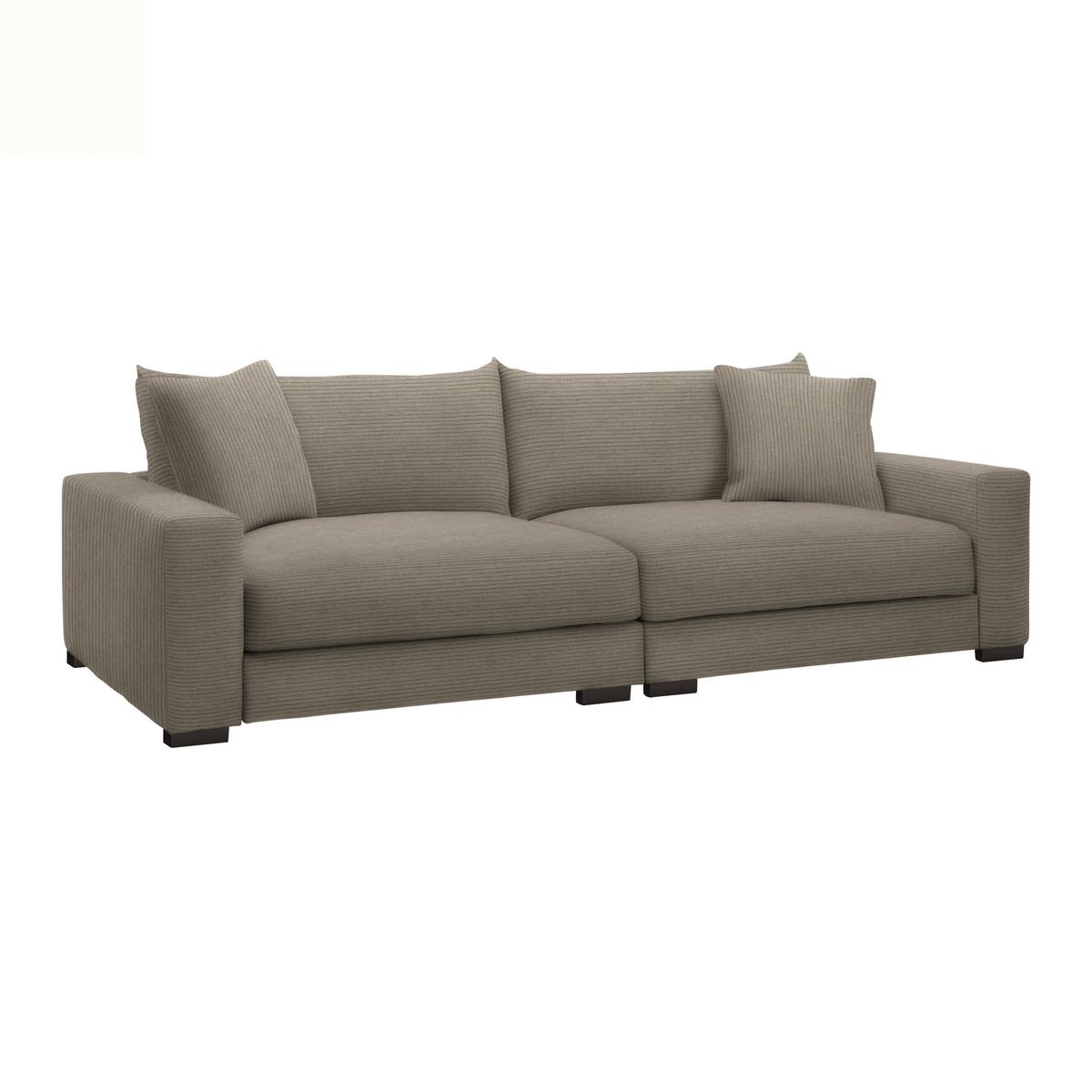 Mega pohovka PEDRO 1200, sivohnedý menčester - sivohnedá, Modern, kov/drevo (261/83/124cm) - Mömax