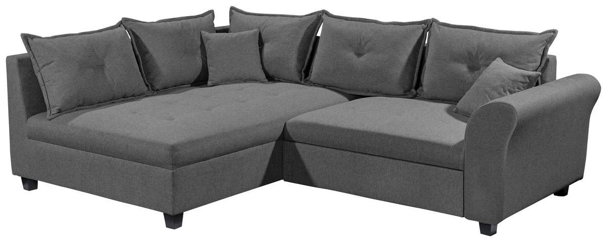 Ecksofa Liz Anthrazit S: 175x252 Cm - Anthrazit/Schwarz, MODERN, Textil (175/252cm) - Livetastic