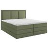 Boxspringbett Swing Grün H2xh3 200x200cm - Grün, Design, Holzwerkstoff/Textil (200/200cm) - MID.YOU