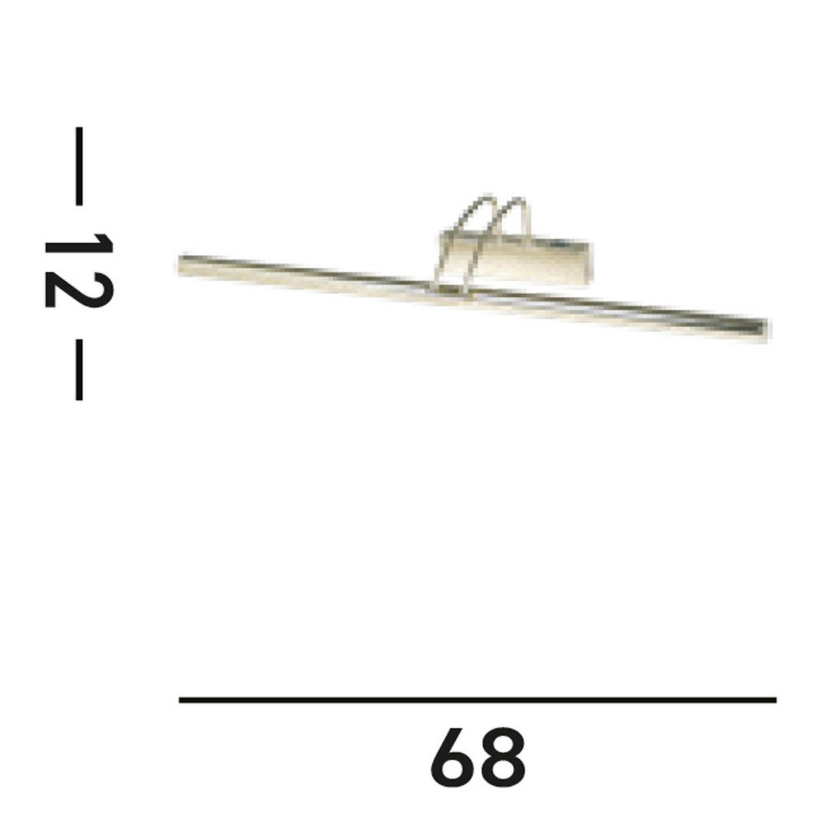 Led-bilderleuchte Majorca Goldfarben B: 20 Cm - Goldfarben, KONVENTIONELL, Kunststoff/Metall (68/20/12cm)