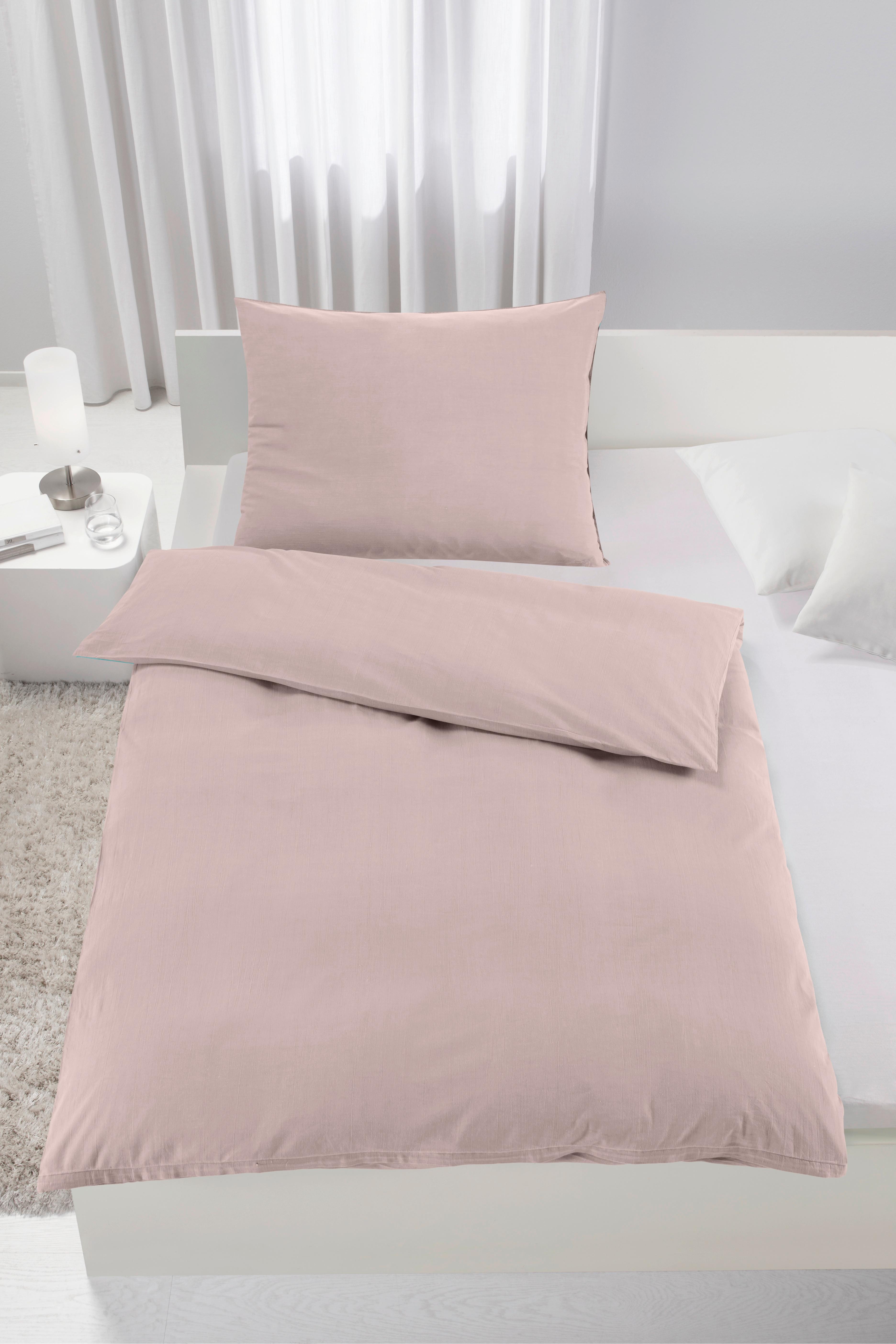POVLEČENÍ Stone Washed, 140/200cm - růžová, Romantický / Rustikální, textil (140/200cm) - Modern Living