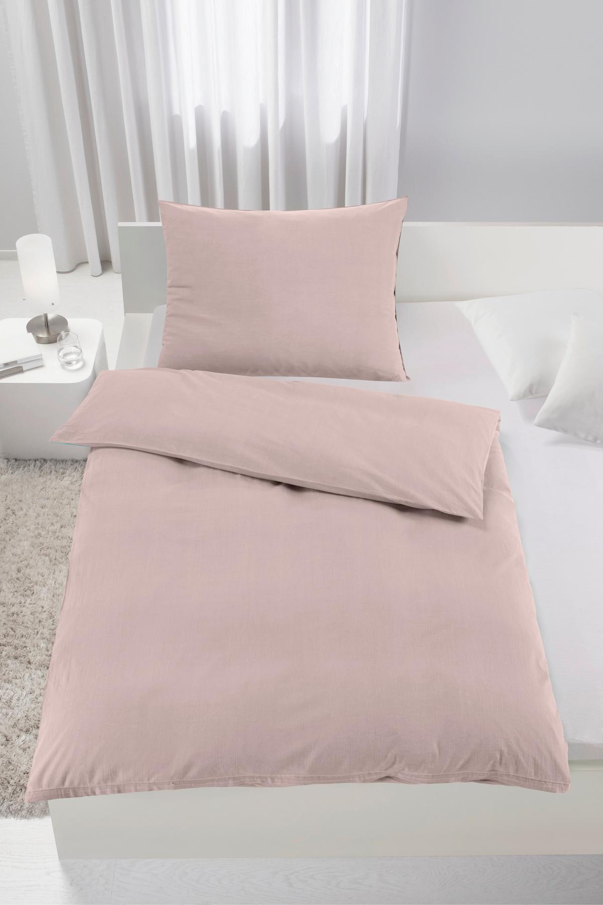 POVLEČENÍ Stone Washed, 140/200cm - růžová, Romantický / Rustikální, textil (140/200cm) - Modern Living