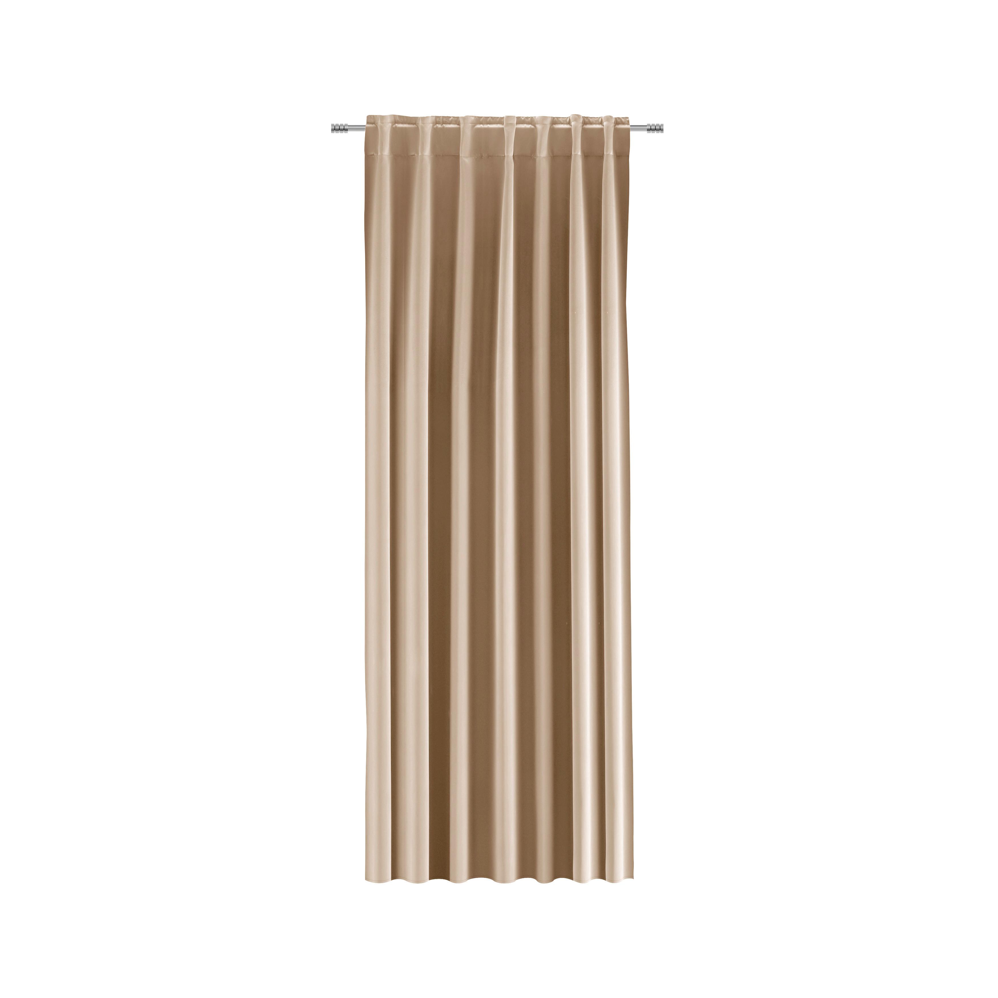 Zatemňovací závěs Riccardo, 140/245cm, béžová - béžová, Moderní, textil (140/245cm) - Premium Living
