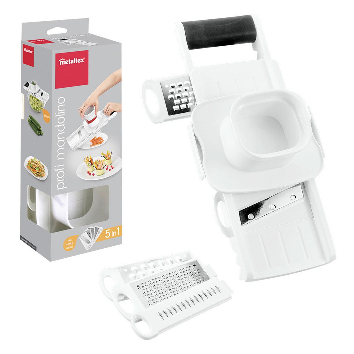 Allzweckreibe Profi Mandolino - Weiß, Basics, Kunststoff/Metall (11,9/34,2/8,6cm) - Metaltex