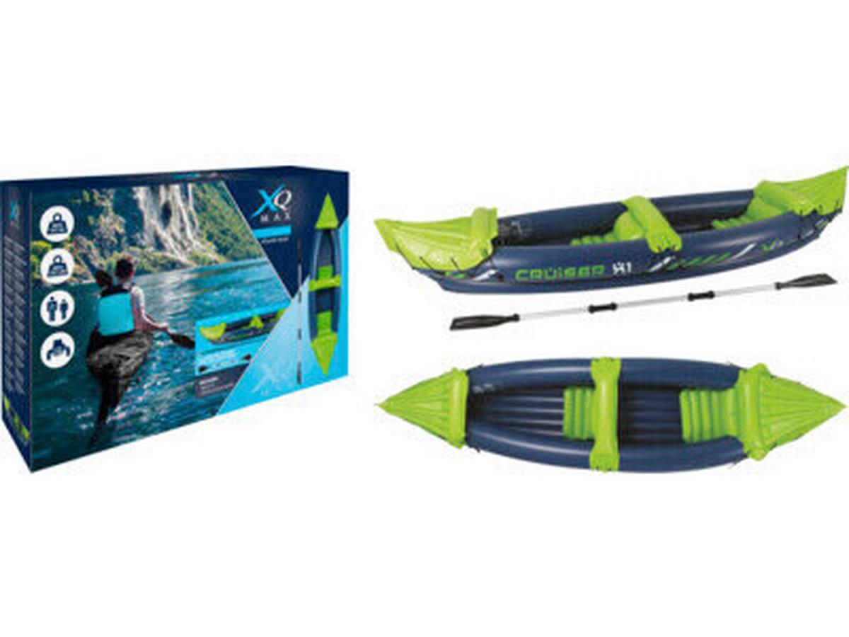 Kajak XQMAX Cruiser X1 Schwarz/Hellgrün - Schwarz/Hellgrün, Basics, Kunststoff (325/81/53cm)
