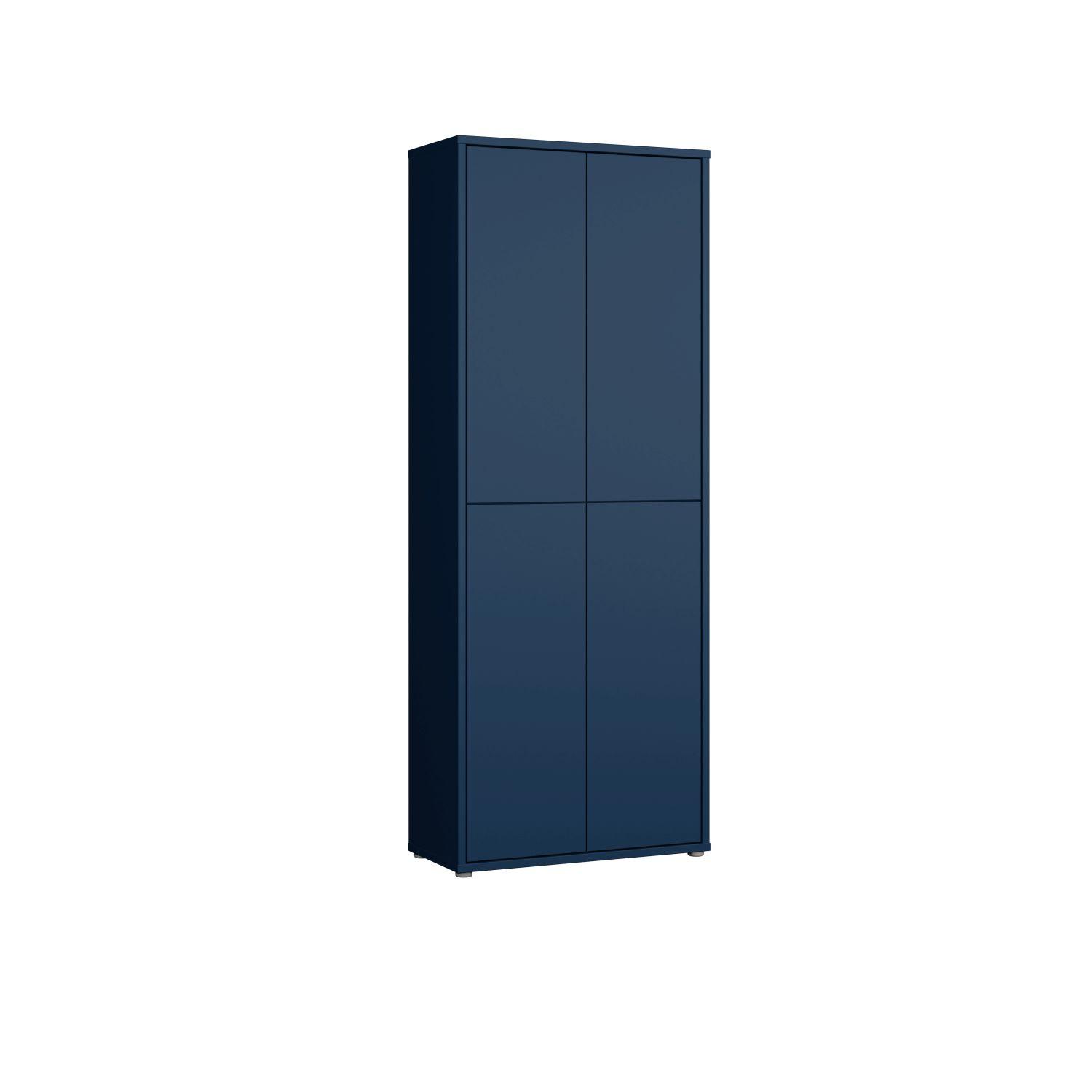 Botník modrá barva - šedá/tmavě modrá, Moderní, kompozitní dřevo/plast (74,5/191,9/34,9cm)