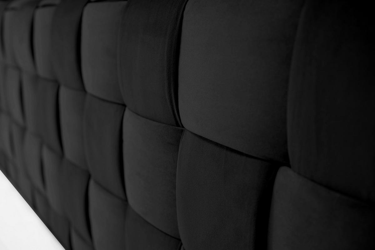 Boxbett Zante Schwarz Lf: 160x200 cm - Schwarz, MODERN, Textil (160/200cm) - Livetastic