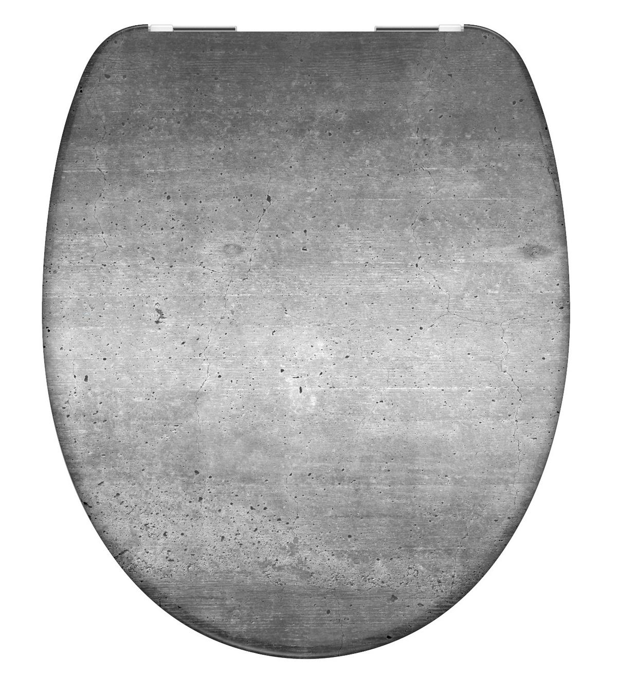 WC SEDÁTKO INDUSTIAL GREY -SB- - šedá, plast (37,2/1,4/44,5cm) - Schütte